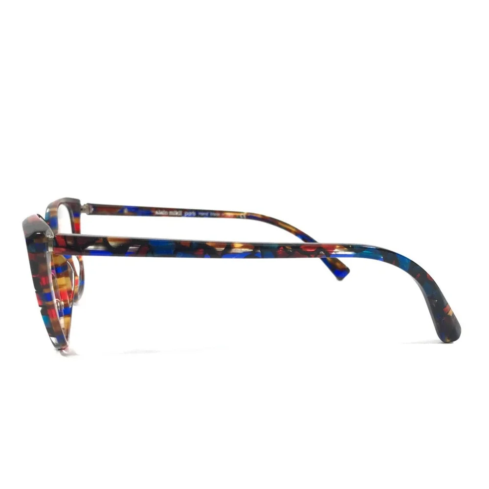 Alain Mikli Eyeglasses Frames A03082 014 Blue Violet Havana Cat Eye 54-15-140